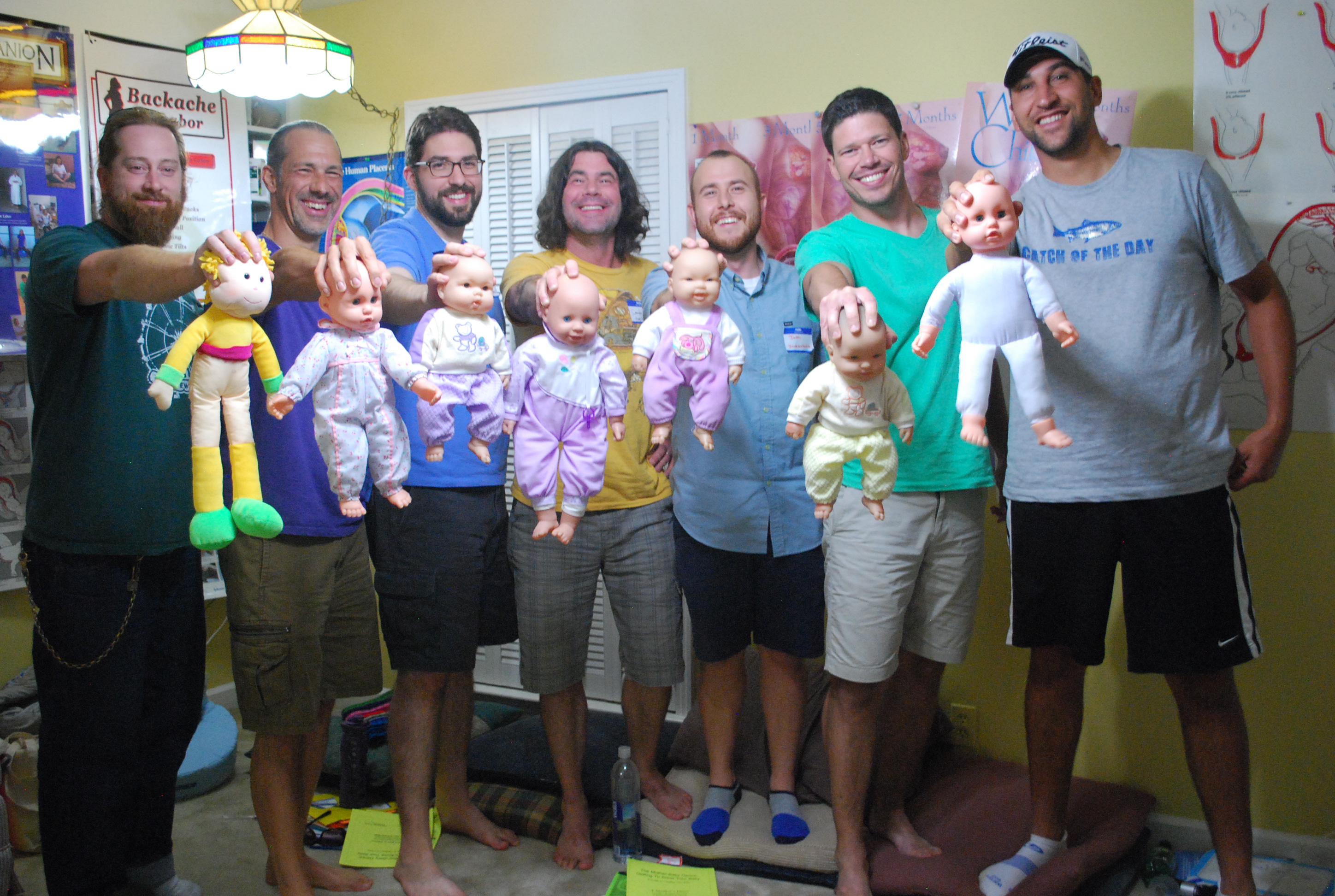 dads with dolls baby delivery training